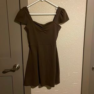 Short brown dress